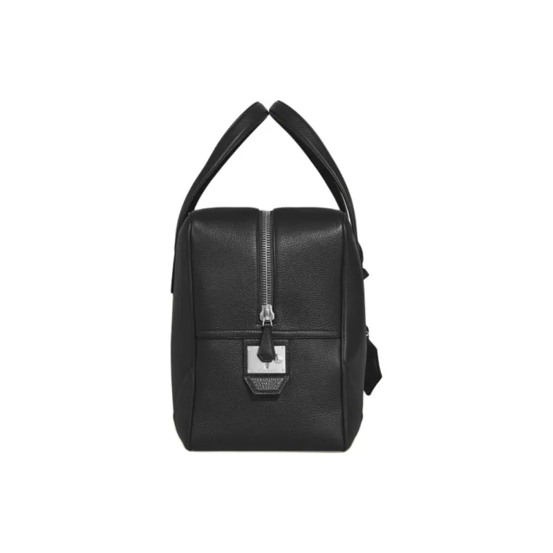 MONTBLANC Full Grain Cow Leather Handbag Travel Bag Women's Black-1