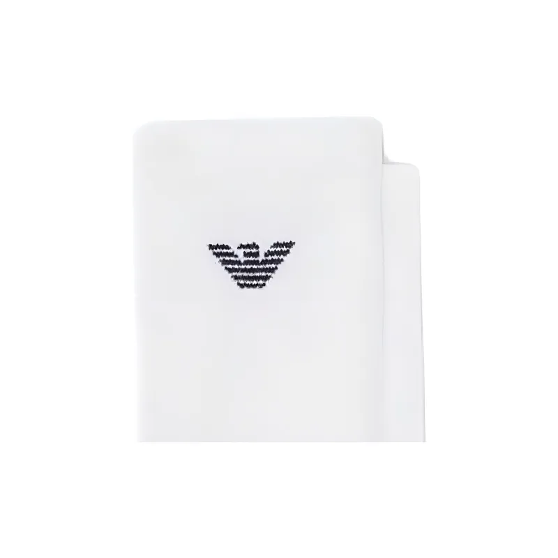 EMPORIO ARMANI SS24 Mid Calf Socks Men's 3 Pack White-2