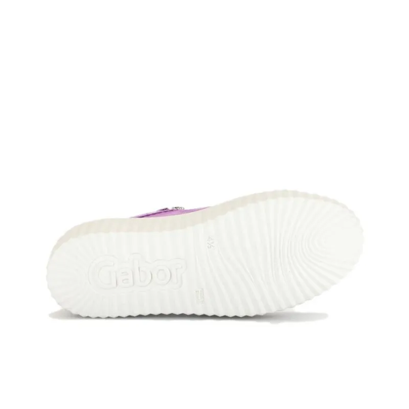 Gabor Fashion Low Top Skateboard Shoes Women's Purple-4