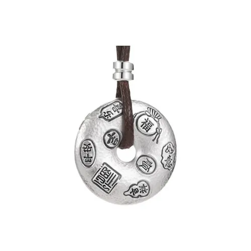 Old Qingyun Silver Building 999 Fine Silver Necklaces Unisex