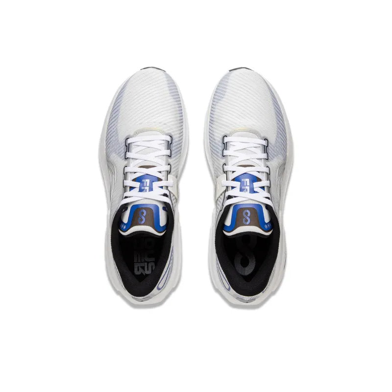 LiNing Liuliu 8 Low Top Casual Running Shoes Men's White Gray Blue-3