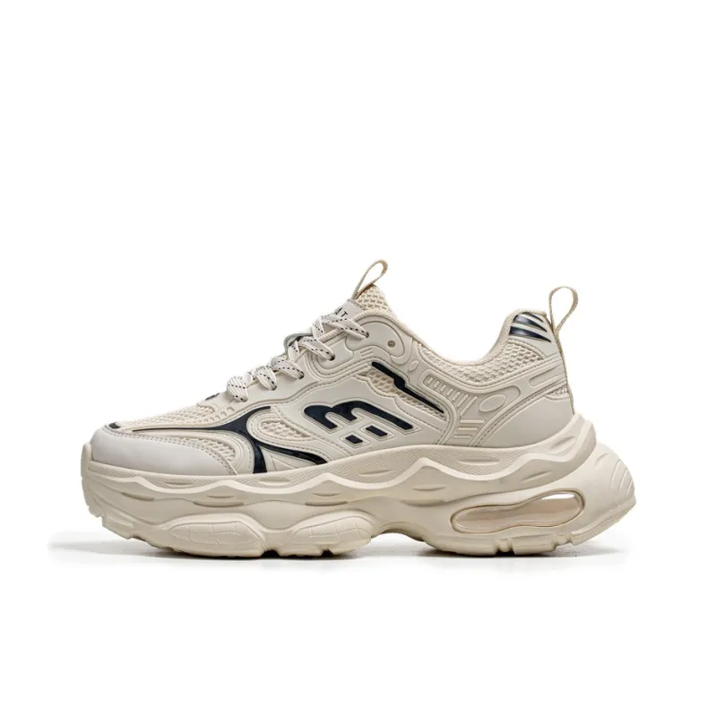NANJIREN Cushioning Anti Slip Wear Resistant Breathable Height Increasing Low Top Chunky Sneakers Men's-5