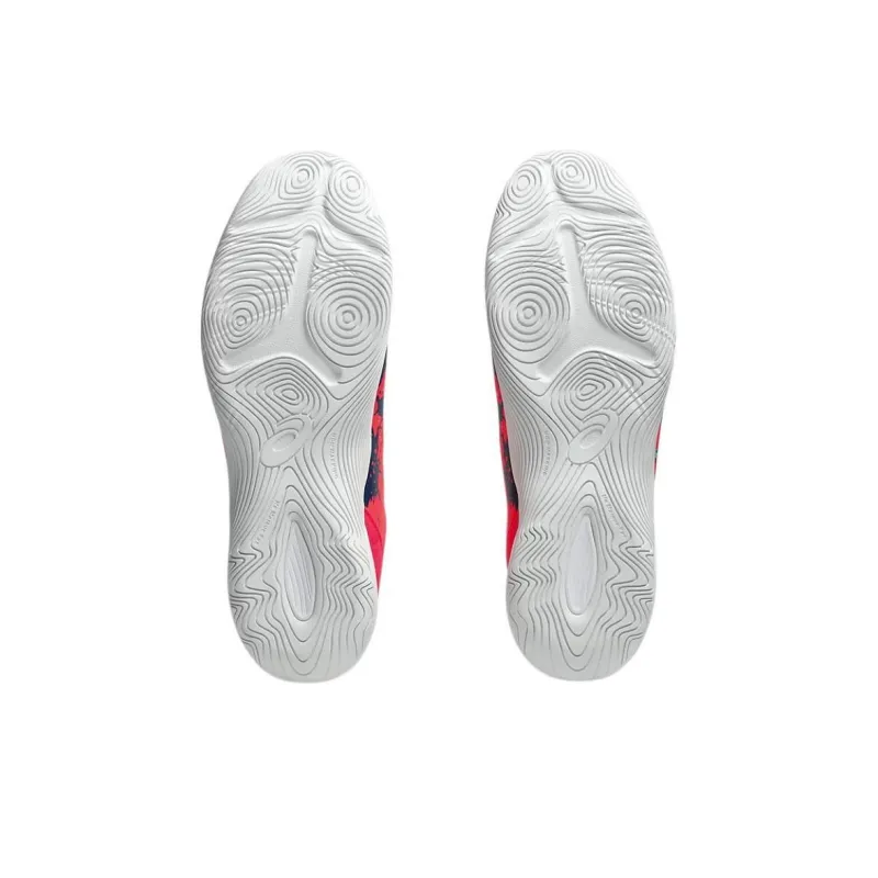 Asics TOQUE 8 Anti Slip Wear Resistant Soccer Shoes Unisex Red-4