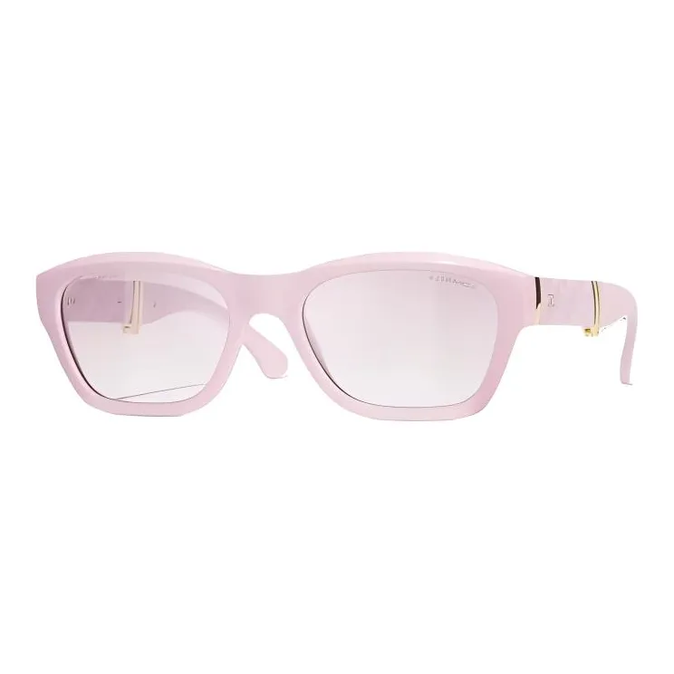 CHANEL Nylon Square Sunglasses Unisex Pink-0