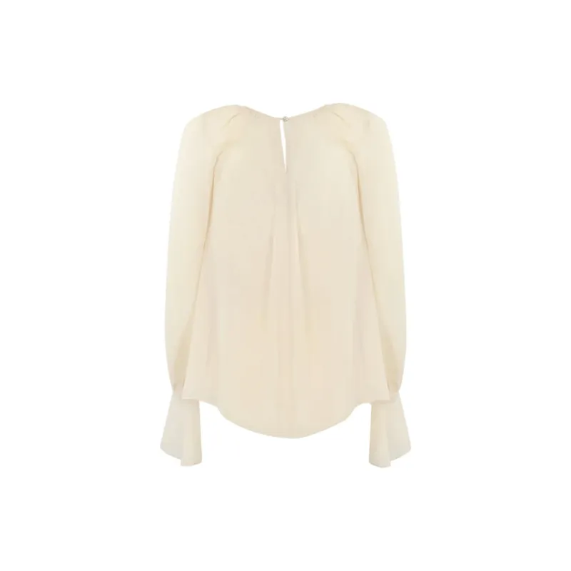 MaxMara Studio Ruffle Detailed Crewneck Top-1