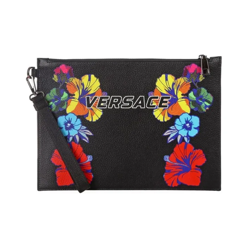 FANSIZHE Leather Clutch Men's Black-0