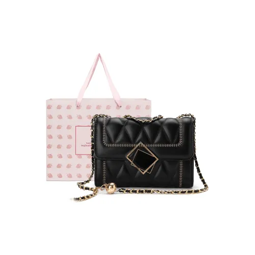 CORALDAISY Synthetic Leather Chain Bag Crossbody Bag Shoulder Bag Women's Black