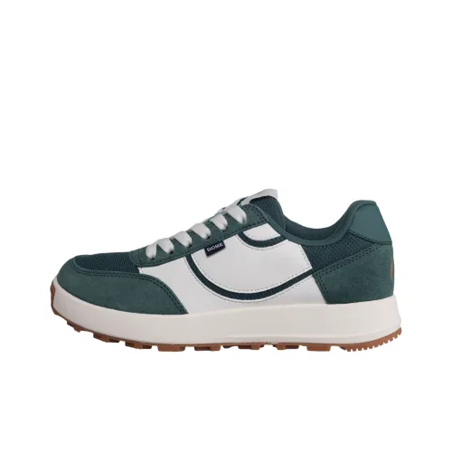 THE NORTH FACE Dome Anti Slip Wear Resistant Low Top Casual Shoes Unisex White Green