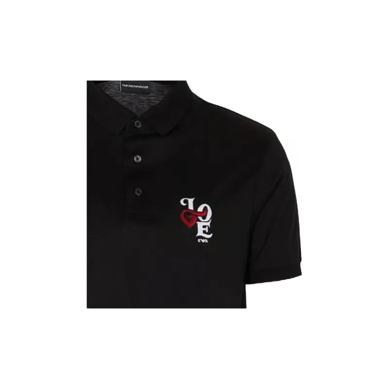 EMPORIO ARMANI Polo Shirts Men Black-4