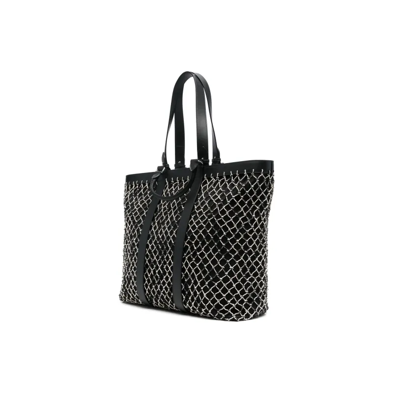 KENZO Logo Patch Net Overlay Tote Bag-1