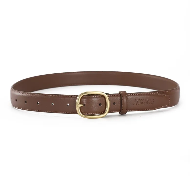 AOKANG Split Cow Leather Belts Women's 2.8cm-8