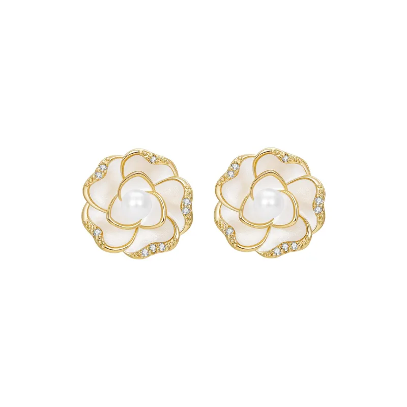 JAY S925 Silver Stud Stud Earrings Women's-0
