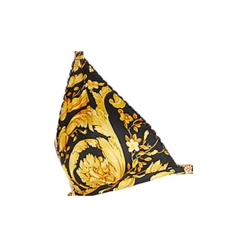 VERSACE Barocco Motif Printed Bra-1