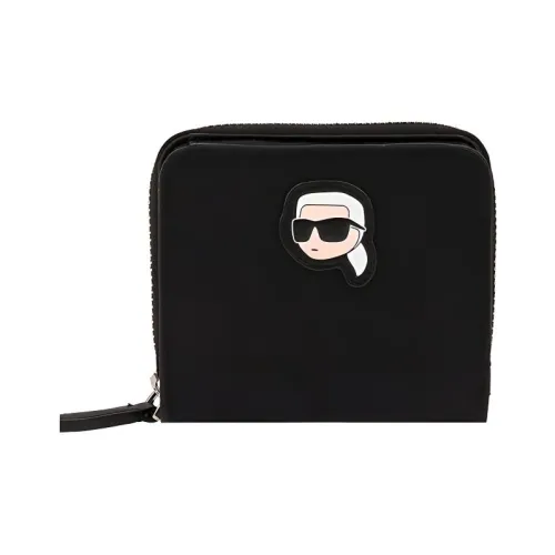 KARL LAGERFELD PU Polyurethane Wallet Women's Black