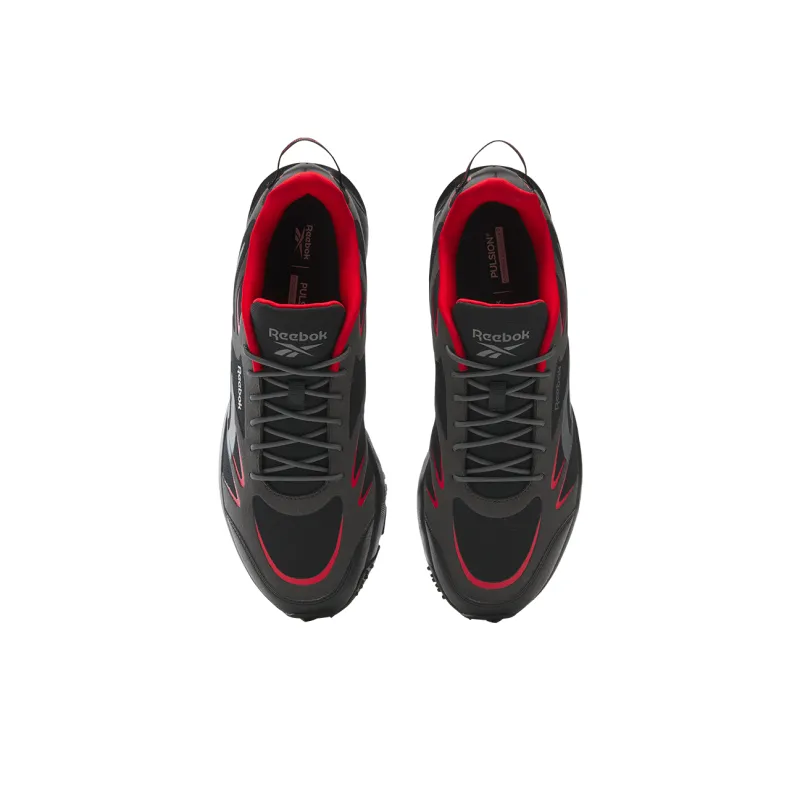 Reebok Wear Resistant Slip Resistant Low Top Running Shoes Unisex Black/Red-3
