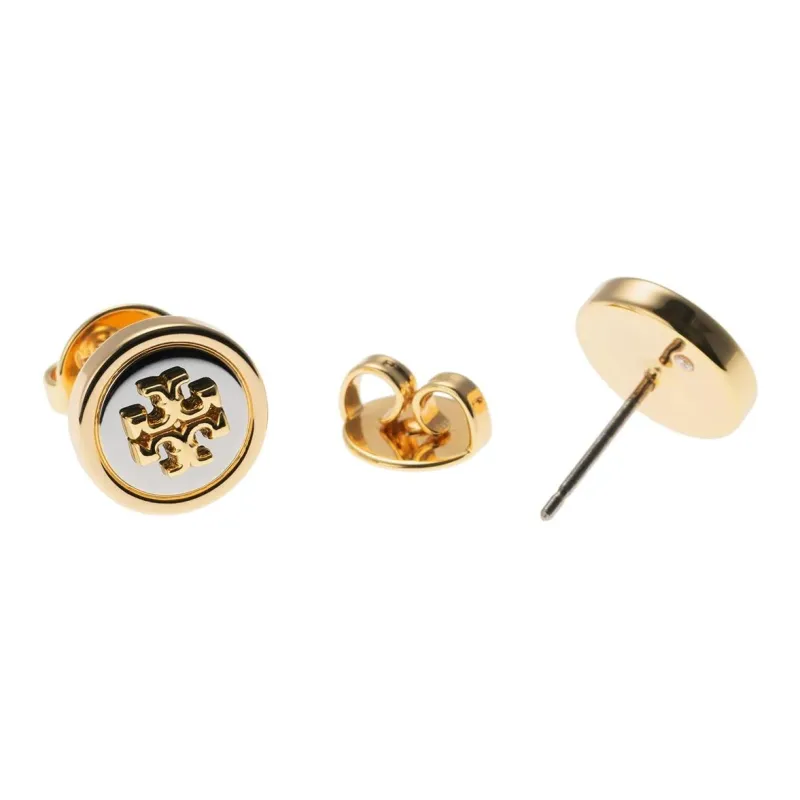 TORY BURCH Metal Stud Earrings Women's Gold-4