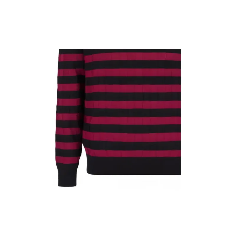 EMPORIO ARMANI FW22 Sweater Men's Black Red-4