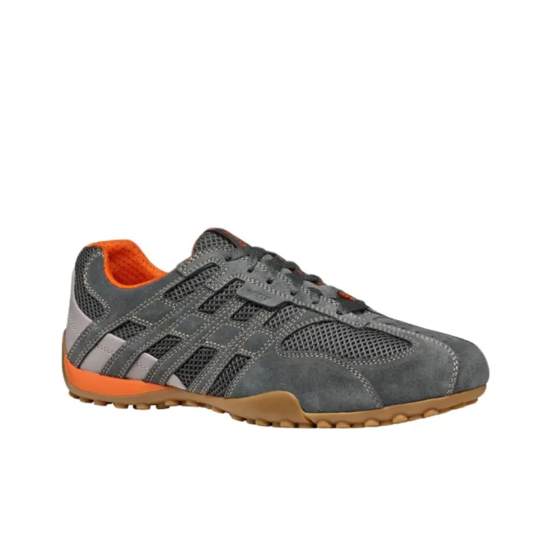 GEOX Snake Original Abrasion Resistant Low Top Casual Shoes Men's Gray-2