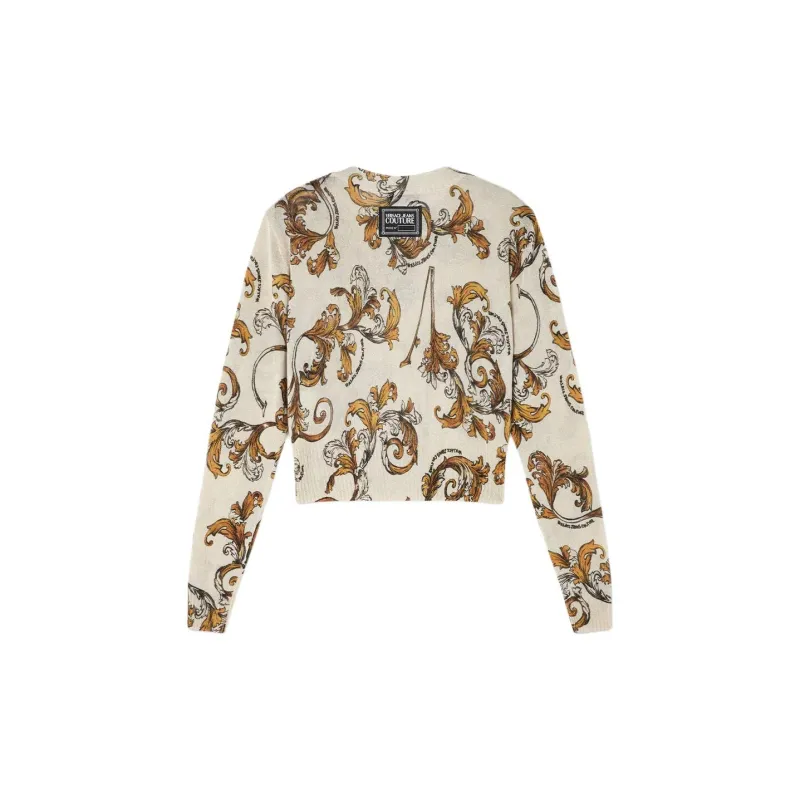 VERSACE JEANS COUTURE Printed Lurex Sweater-1