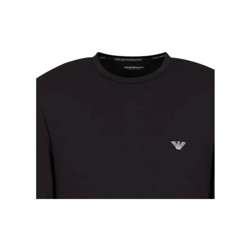 EMPORIO ARMANI Fitted Loungewear Top In Cosy Modal-4