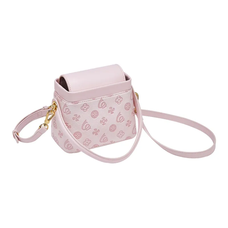 Jade En Plus PU Crossbody Bag Regular Women's Girly Pink/Ecru-7