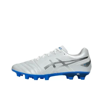 Asics Cushioning Wear Resistant Soccer Shoes Unisex Silver