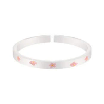 OWNREWARDS 999 Fine Silver Bangles Women's