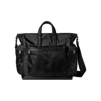 GUCCI Nylon Shoulder Bag, Crossbody Bag, Handbag Large Size Men's Black