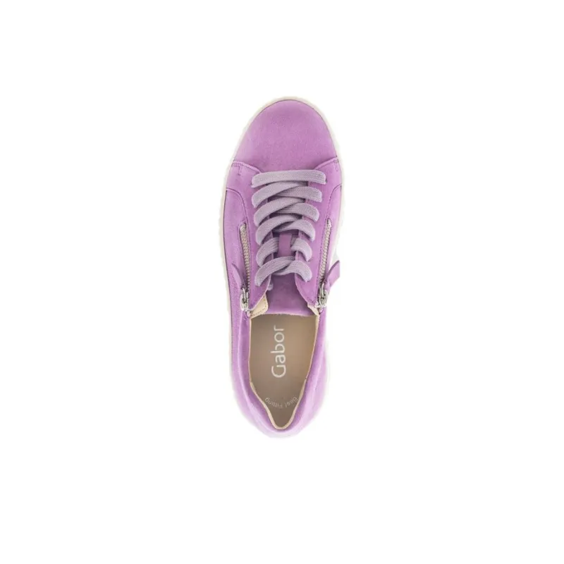 Gabor Fashion Low Top Skateboard Shoes Women's Purple-3