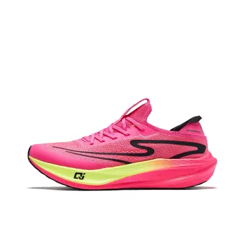 Erke Dust 3.0 Cushioning Rebound Low Top Training Running Shoes Men's Fluorescent Fuchsia Jet Black