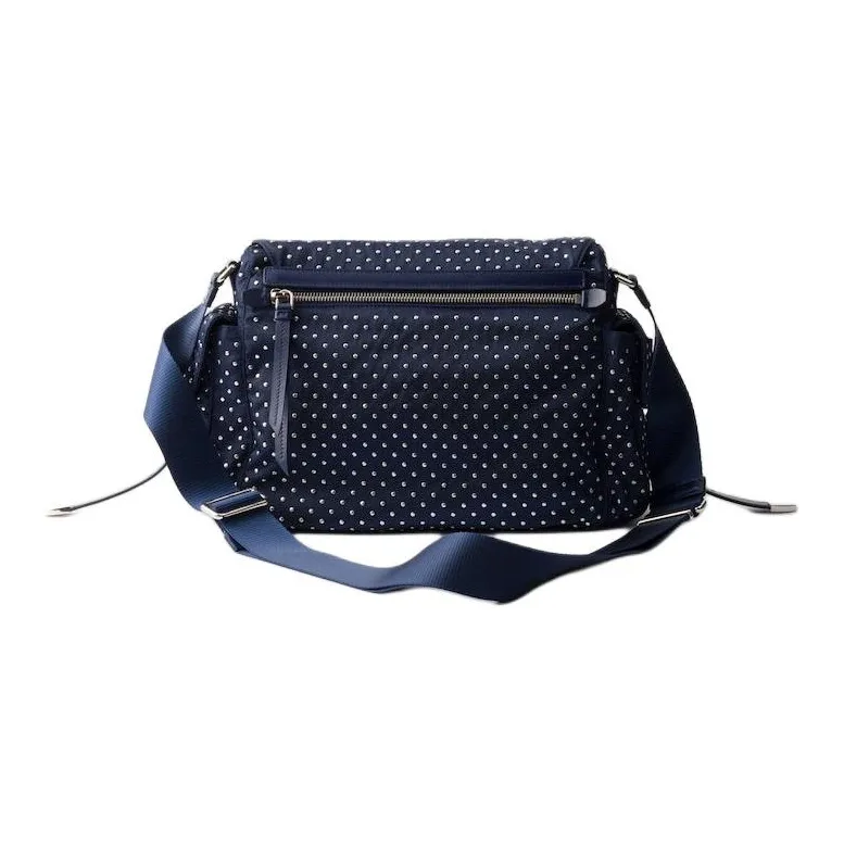 PRADA Reclycle Polyamide Shoulder Bag Unisex Dark Blue-3