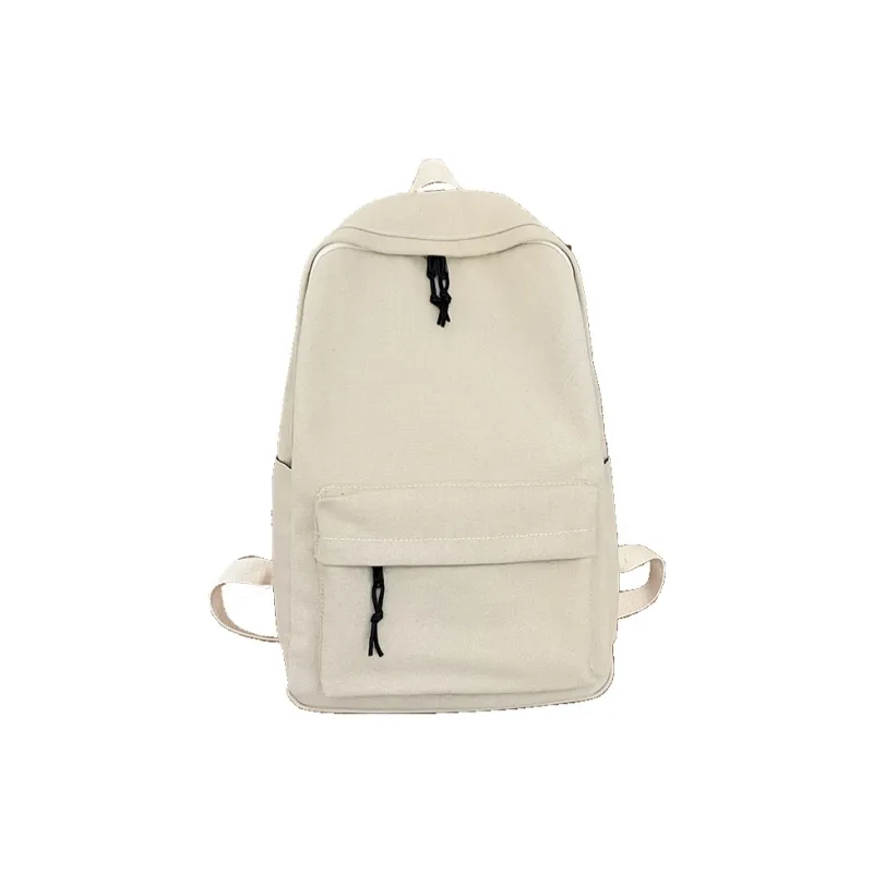 Alcohol Dragon Canvas Canvas Bag Backpack Regular Women's Black/Beige-2