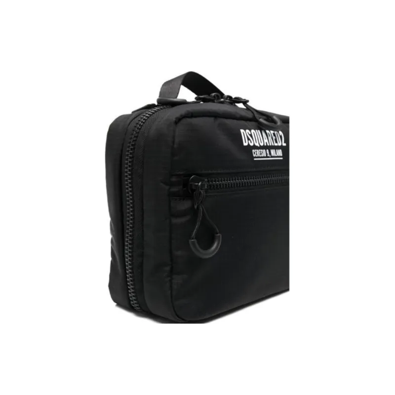 DSQUARED 2 Logo Printed Zipped Makeup Bag-4