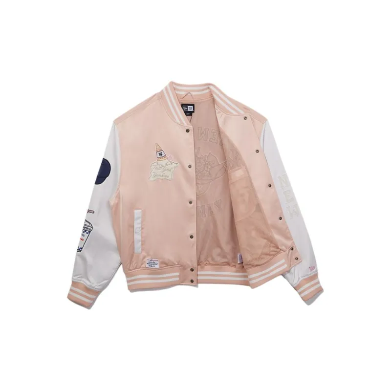 New Era New York Yankees Jackets Unisex Pink-1