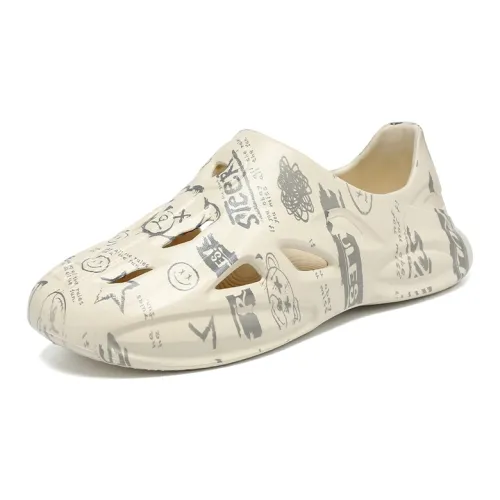 BEAR UNION Closed Toe Slippers Khaki