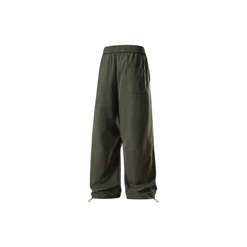 SWAMP AREA Cargo Pants Unisex Black-8