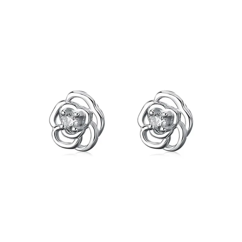 Brilliant Heart S990 Stud Earrings Women's-0