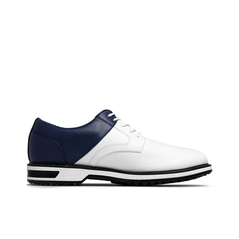 PGM Slip Resistant, Abrasion Resistant, Waterproof Low Top Golf Shoes Men's White Blue-1