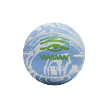 Antakids Kerry Owens Series Rubber Basketball Blue White MINI Ball Quiet Kids'