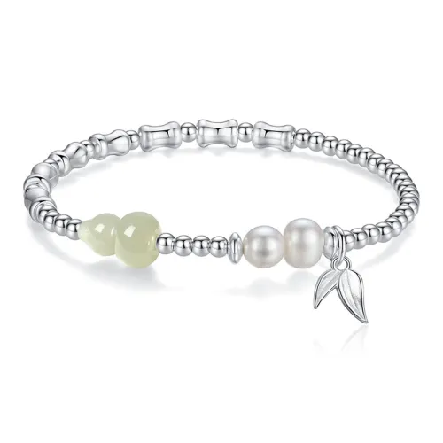 Emerald Dynasty Hetian Jade Bracelets White Jade/Pale Greenish White Jade Women's