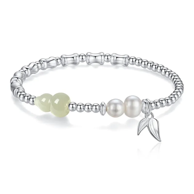 Emerald Dynasty Hetian Jade Bracelets White Jade/Pale Greenish White Jade Women's-0