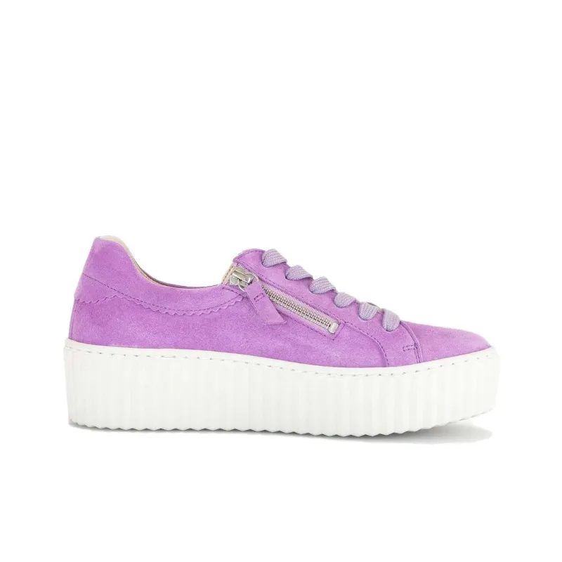 Gabor Fashion Low Top Skateboard Shoes Women's Purple-1