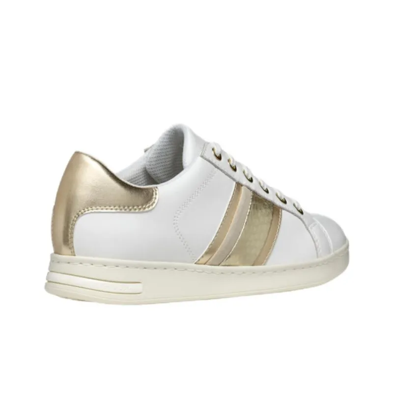 GEOX Jaysen Low Top Skateboard Shoes Women's White Gold-5