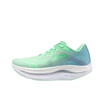 Mizuno Wave Rebellion Flash Slip Resistant Low Top Running Shoes Women's Mint White
