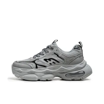 NANJIREN Cushioning Anti Slip Wear Resistant Breathable Height Increasing Low Top Chunky Sneakers Men's