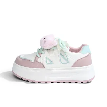 RENBEN Height Increasing Cushioning Lightweight Low-Top Skateboard Shoes Women's