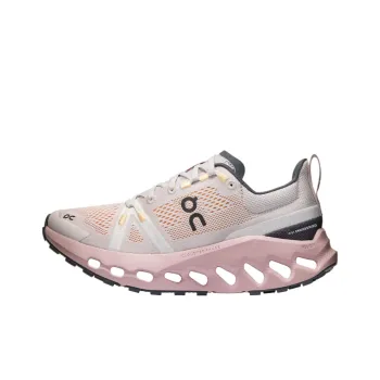 On Cloudsurfer Trail Anti Slip Wear Resistant Low Top Running Shoes Women's Silver Purple