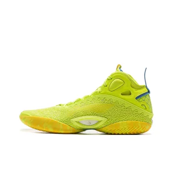 Disney X LINING Yushuai 19 Carbon Core Basketball Shoes Men Mid Top Digital Green