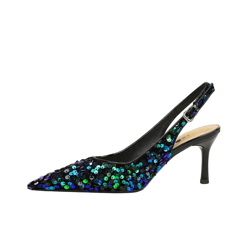 QITUMAUL Slim Heel High Heels 7.5cm Women's-9