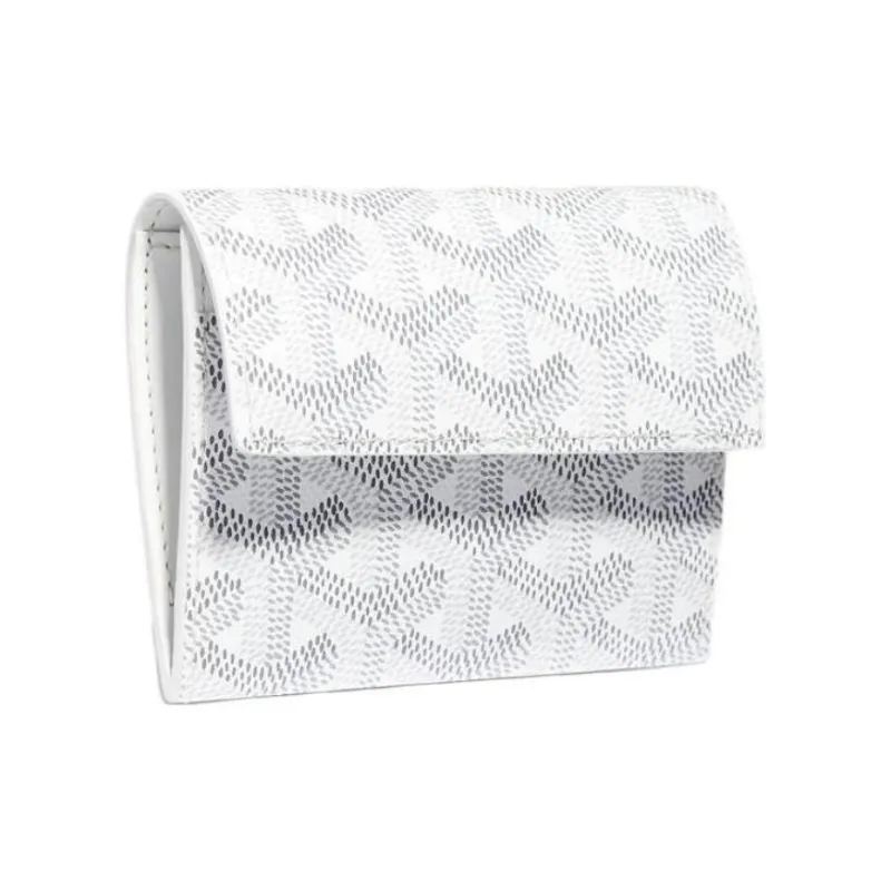 GOYARD MARIGNY Canvas With Leather Coin Purse Women's White-0